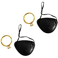 ARPEX Eye patch and pirate earrings 4 pcs - Costume Accessory