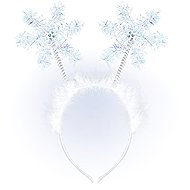 Widmann Christmas headband snowflake - Costume Accessory
