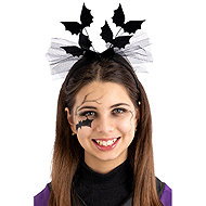 Carnival toys Black headband with bats - Costume Accessory
