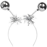 Boland Headband silver disco ball - Costume Accessory