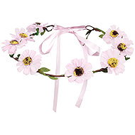 Boland Floral headband pink - Costume Accessory