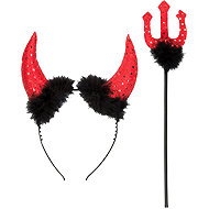 Boland Devil horns and pitchfork set - Costume Accessory