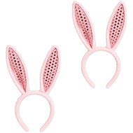GUIRCA Pink headband ears rabbit, bunny, farm, Easter, 2 pcs - Costume Accessory