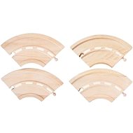 Small Foot Road Bends 4 pcs - Slot Car Track Accessory