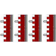 SCX Edging with curbs 180 mm 4 pcs - Slot Car Track Accessory