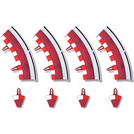 SCX Inner curve kerbs set of 4 - Slot Car Track Accessory