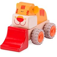 Wonderworld Wooden Mini Loader Tiger - Baby Toy