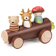Tender Leaf Car with forest crew Timber Taxi - Game Set