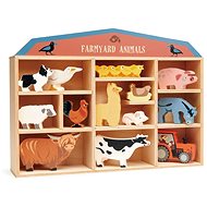 Tender Leaf Set of wooden farm animals from Farmyard Animals - Balance Game