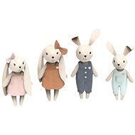 Speedy Monkey Figurines Rabbit Family - Game Set