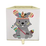 Dream Creations Látkový box na hračky zajačik indián 33 × 33 × 37 cm - Úložný box