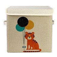 Dream Creations Krabice na hračky s víkem tygr 30 × 30 × 29 cm - Úložný box