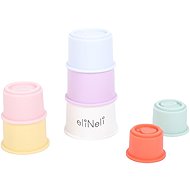 eliNeli Foldable cups for children - silicone - Stacking Pyramid