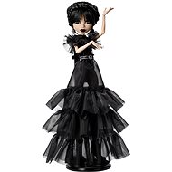Collectible Monster High X Wednesday Addams doll in black Rave'N dress, accessories HXJ03 - Doll