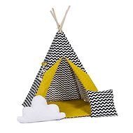 Set Teepee Tent Zig Zag Yellow Standard - Tent for Children