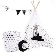 Set Teepee Tent White Sparkle Standard - Tent for Children