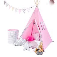 Teepee Tent Set purple Luxury - Tent for Children