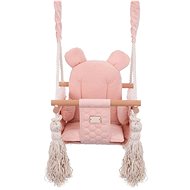Baby swing Velvet Swing with back - pink - Swing