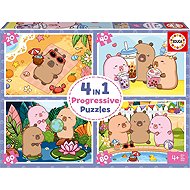 Educa CapyFun 4in1 (20,40,60,80 pieces) - Jigsaw Puzzle