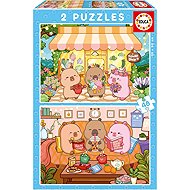 Educa CapyFun 2 × 48 pieces - Jigsaw Puzzle