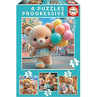 Educa Teddy Bear 4in1 (12,16,20,25 pieces) - Jigsaw Puzzle