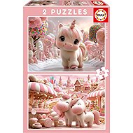 Educa Sweet Unicorns 2 × 48 pieces - Jigsaw Puzzle