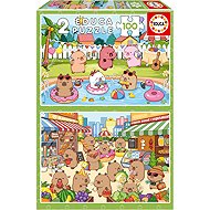 Educa Capyfun 2 × 100 pieces - Jigsaw Puzzle