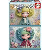 Educa Flower Girls 2 × 100 pieces - Jigsaw Puzzle