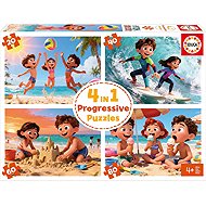 Educa Beach 4in1 (20,40,60,80 pieces) - Jigsaw Puzzle