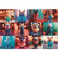 EDUCA Puzzle Fashion animals 200 pieces - Jigsaw Puzzle