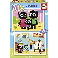 EDUCA Milo Puzzle 2x48 Pieces - Jigsaw Puzzle