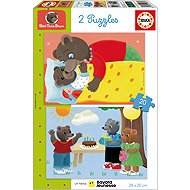 EDUCA Puzzle Petit Brown Bear 2x20 pieces - Jigsaw Puzzle