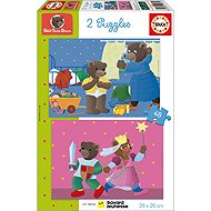 EDUCA Puzzle Petit Brown Bear 2x48 Pieces - Jigsaw Puzzle