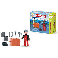 Efko Igráček Car Mechanic Figurine with Tools - Figure