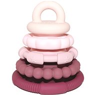 Jellystone Designs Folding pyramid with bites - pink - Sort and Stack Tower