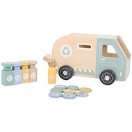 eliNeli Wooden garbage truck for children - Puzzle