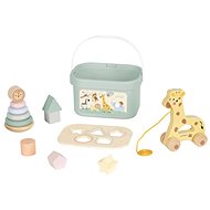 eliNeli Play Box ZOO 4in1 - jigsaw + pyramid + pull toy - Puzzle