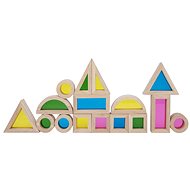 Wooden rainbow sensory cubes 16 pcs - Wooden Blocks