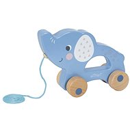 eliNeli Wooden pull toy - elephant - Push and Pull Toy
