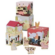 eliNeli Folding houses Farm - Kids’ Building Blocks