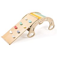eliNeli Wooden Montessori swing 5in1 with board 2in1 - set fresh - Montessori Rocking Chair