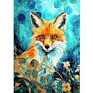 ENJOY Fox on blue background 1000 pieces - Jigsaw Puzzle