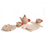 ERZI Set for serving natural - Toy Kitchen Food