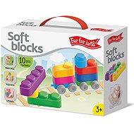 Far far land Soft Blocks Plus Wheels 10 pcs + 8 wheels - Building Set