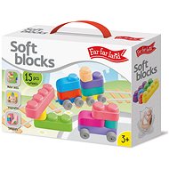 Far far land Soft Blocks Plus Wheels 15 pcs + 12 wheels - Building Set