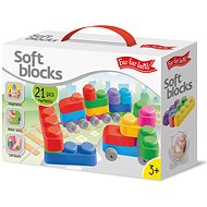 Far far land Soft Blocks Plus Wheels 21 pcs + 16 wheels - Building Set