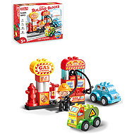 Feelo Building Kit Petrol Station, 43 Pieces - Building Set