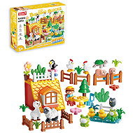 Feelo Farm with Animals Building Set, 65 Pieces - Building Set