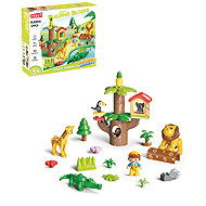 Feelo Jungle Animals Building Set, large blocks, 37 pieces - Building Set