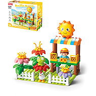 Feelo Flower Garden with Stand Construction Set, 58 Pieces - Building Set